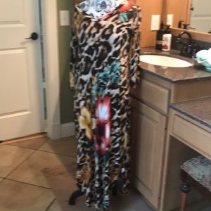 Beautiful leopard and floral dress